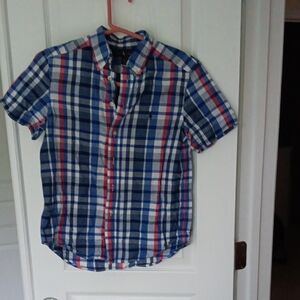Ralph Lauren Double RL Blue and Red Button Down Shirt